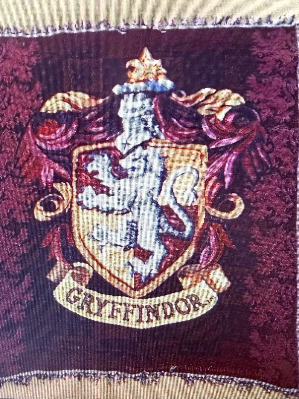 Warner Bros. Gryffindor Crest Throw Blanket - Burgundy and Gold